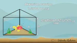 Pojemnośc akwarium narożnego prostego